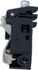 A close-up side view of a black and silver electrical component. Náhľad obrázku produktu