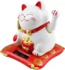Glückskatze Maneki-neko Talisman weiß Solar 7,5cm Produktbild-Vorschau 2