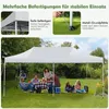 COSTWAY 3x6m Faltpavillon, Pavillon mit Rädern, UV-Schutz Produktbild-Vorschau 6