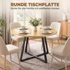 HOMCOM Esstisch 100 x 100 cm Runder Esszimmertisch für 4 Produktbild-Vorschau 7