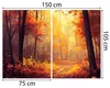 Selbstklebende Fototapete Ein sonniger Herbstwald in Produktbild-Vorschau 4