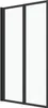 Pare baignoire Pivotant 70x120cm - 2 Volets Noir Mat - Voir les images du produit 1