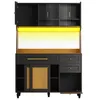 okwish Vitrine mit Platten für Küche und Produktbild-Vorschau 7