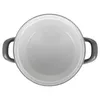 A top-down view of an empty pot with two handles. Podgląd zdjęcia produktu