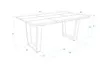 TETRIX Tavolo da Pranzo, 167x90x74cm, Per 8 persone, Tavolo Anteprima dell’immagine prodotto 4