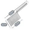 com-four® 2x Wellenschneider - Riffelmesser aus rostfreiem Produktbild-Vorschau 6