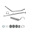 A set of exhaust system components laid out on a white background. Produktbild-Vorschau
