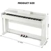 MUSTAR Digital-Piano 88 Tasten Hammermechanik 3 Pedale USB Produktbild-Vorschau 2