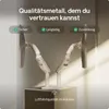 Two monitor arms are shown on a pedestal against a neutral background with soft lighting. Produktbild-Vorschau