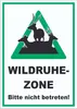 Wildruhezone Hirsche Schild A6 Rückseite selbstklebend Produktbild-Vorschau 1