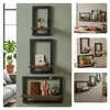 Étagère murale Relaxdays, lot de 3, métal et MDF, 3 Voir les images du produit 3