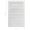 Vidaxl Schranktür mit Lamellen 99,3 x 59,4 cm Festkiefer Produktbild-Vorschau 12