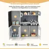 Set da cucina giocattolo per bambini con lavagna, 82x24x80 Anteprima dell’immagine prodotto 8