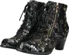 Laura Vita Damen Stiefelette Leder Blumenmuster und Produktbild-Vorschau 9