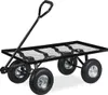 Schwarzer Stahl-Transportwagen 200kg 345x51x96cm Produktbild-Vorschau 1
