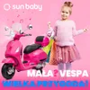 Jeździk dla dziecka Skuter Vespa na akumulator z kuferkiem Podgląd zdjęcia produktu 5