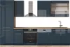 Ligne de cuisine Vicco Fame-Line bleu foncé brillant/chêne Voir les images du produit 1