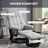 HOMCOM Relaxsessel mit Hocker, Drehbar Liegesessel mit Produktbild-Vorschau 7