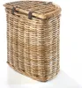 A wicker laundry basket with a lid, shown against a white background. Podgląd zdjęcia produktu