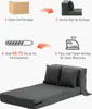 VEVOR 3 in 1 Klappsofa faltbares Schlafsofa mit 2 Kissen & Produktbild-Vorschau 6