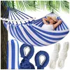 Verk 14655 Hamaka Houpací síť 200 x 150 cm, modré pruhy Náhled obrázku produktu 13