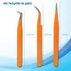 SMI-3-tlg Präzisionspinzette - Wimpernpinzette Produktbild-Vorschau 2