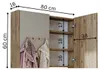 Roomart ATLANTIC-100 Badmöbel Spiegelschrank 80 cm breit, Produktbild-Vorschau 6