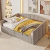 Letto imbottito Sweiko Divano letto 140x200 cm, Con Anteprima dell’immagine prodotto 3