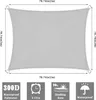 Outdoor Sonnensegel Wasserdicht Sonnenshutz für Garten Produktbild-Vorschau 3