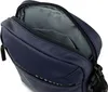A close-up view of an open navy blue shoulder bag. Náhled obrázku produktu