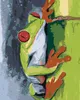 Zuty - Malen nach Zahlen - FROSCH AUF BAMBUS, 40x50 cm, Produktbild-Vorschau 1