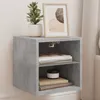 TV-kast met LED-verlichting, betonkleur, 30x28,5x30 cm Productafbeelding-voorbeeld 1