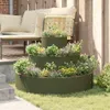 vidaXL Garten-Pflanzgefäß Olive Grün 90 x 90 x 20 cm Produktbild-Vorschau 4