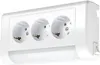 3-fach Aufputz Schuko Steckdose mit LED Lampe 4W 400lm A+++ Produktbild-Vorschau 3