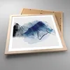 Gerahmtes Poster - Rahmen in heller Eiche - Blau Schwarz Produktbild-Vorschau 3