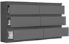 Komoda 140 cm 6 zásuvek skříňka FRAMIRE R-140 antracit Náhled obrázku produktu 6