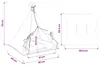Teepee pour animaux de compagnie avec coussin 60 x 60 x 70 Voir les images du produit 8