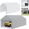 Collage of different carports and tents, one showing a yellow car inside a gray tent. Produktbild-Vorschau