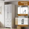 Armoire INONEFT de 157 cm avec 2 portes et 2 tiroirs, 3 Voir les images du produit 8