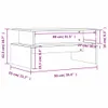 vidaXL Stolik kawowy czarny 90x55x42,5 cm materiał Podgląd zdjęcia produktu 8