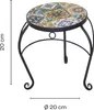 Blumenhocker aus Metall mit Mosaik-Keramikfliesen Produktbild-Vorschau 2