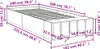 vidaXL Postel Grey Sonoma 100x200 cm Dřevěný materiál Náhled obrázku produktu 8
