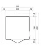Gartenhaus Holz 4 m2 - H233 x 233 x 222 cm - Große Produktbild-Vorschau 4