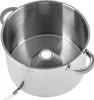A stainless steel steamer pot with a central cone and a hose attachment. Produktbild-Vorschau