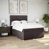 Boxspringbett mit Matratze Dunkelbraun 160x200 cm Stoff Produktbild-Vorschau 4