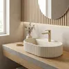Lavabo Da Appoggio Rea Marcela 60 Vanilla Beige Anteprima dell’immagine prodotto 3