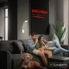 LED lampa do spálne, nástenná lampa, bezdrôtová, s Náhľad obrázku produktu 9