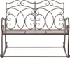 vidaXL Záhradná lavička 104 cm Iron Antique Brown Náhľad obrázku produktu 1