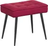 vidaXL Relaxsessel mit Hocker Weinrot Samt Produktbild-Vorschau 4
