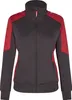 F. Engel Galaxy Damen Sweatcardigan, Anthrazit Grau/Tomato Produktbild-Vorschau 1